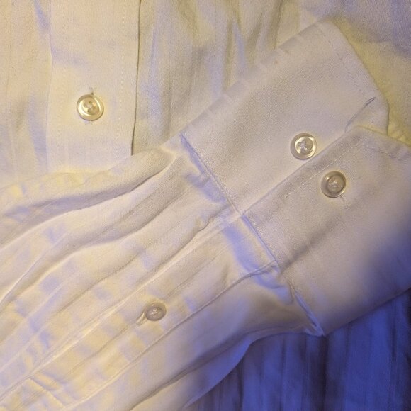 Donald J. Trump Signature Collection Men's Shirt - Satin White Stripe - 16 34/35 - Picture 4 of 5